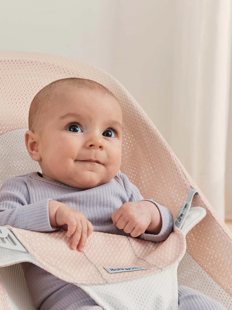 Balansoar Baby Bjorn Balance Soft, Pearly Pink/White - imagine 8