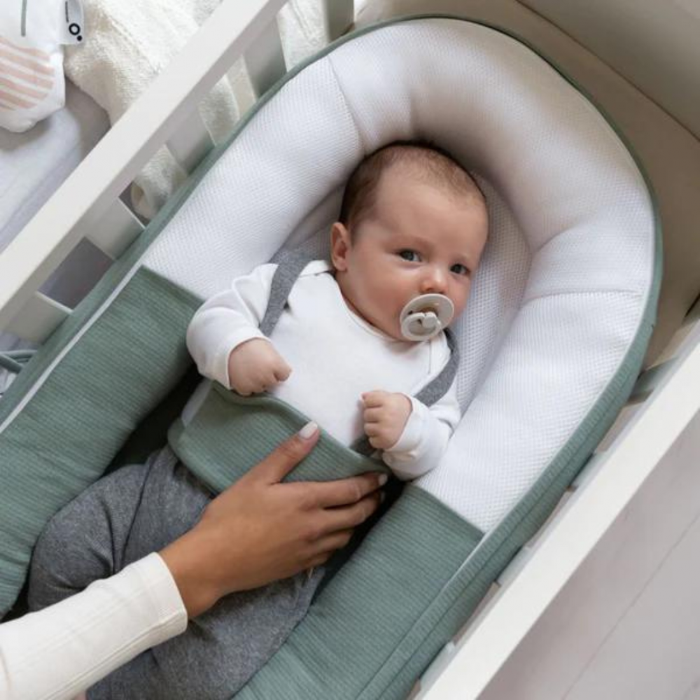 Baby Nest Doomoo Cocoon Green, Bumbac Organic - imagine 3