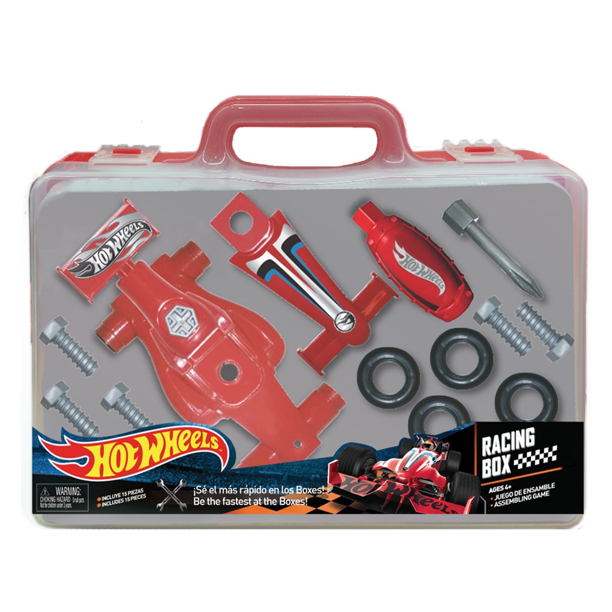 Set Asamblare Masinuta Hot Wheels Racing Box