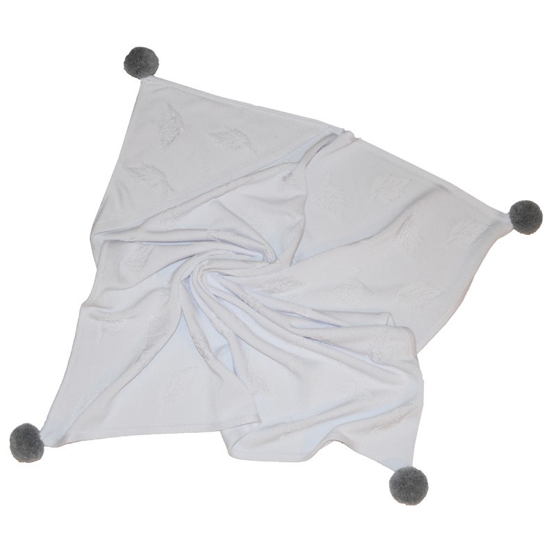 Paturica Bambus Eko 80x80 cm White | Anti-alergică - imagine 4