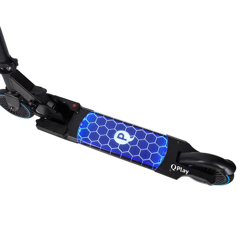 Trotineta QPlay Honeycomb LED Albastru - Pliabilă - imagine 2