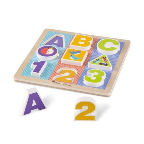Puzzle Lemn Melissa & Doug, Piese Mari - imagine 3