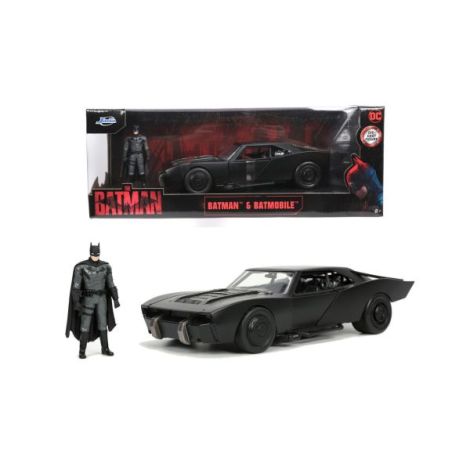 Jada Batmobile 1:24 Metal, Usi și Figurină - imagine 8