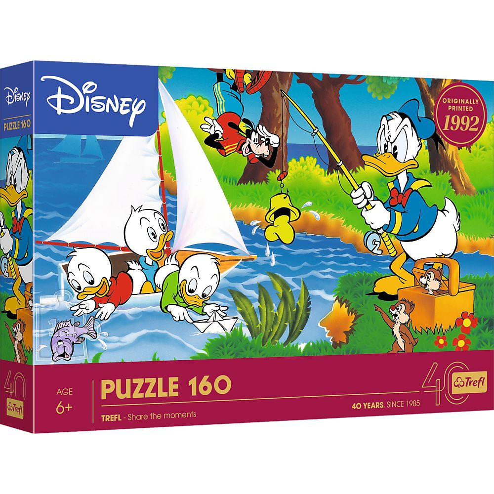 Puzzle Trefl 160 Donald Duck - Aventură pe Lac