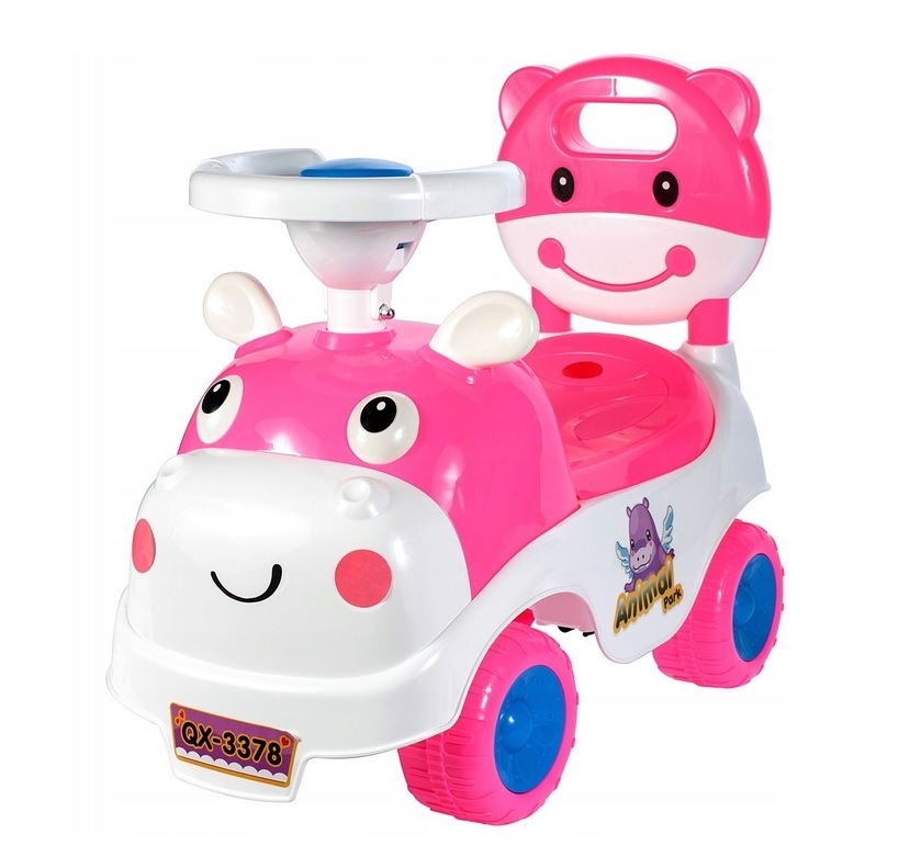 Ride-On MalPlay Hipcio Walker Pink, cu spatar - imagine 7