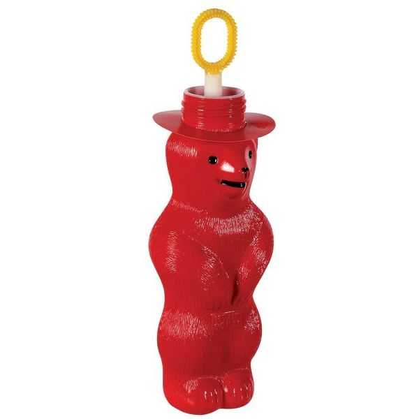 Mini Ursulet Baloane de Săpun Pustefix Roșu