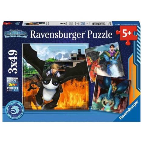 Puzzle Dragon 3x49pcs Ravensburger - imagine 4