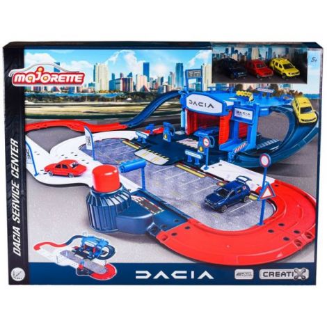 Centru Service Majorette Dacia cu 3 Masinute - Jucarie - imagine 3