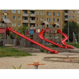 Tobogan Modular Spiralat sau Drept - Siguranță și Divertisment