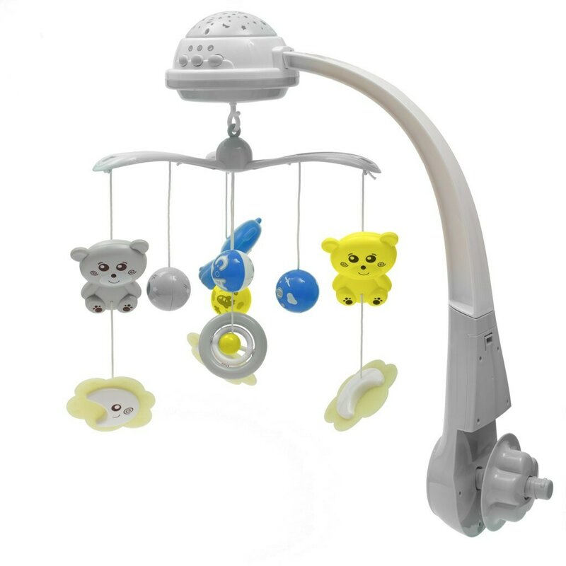Carusel BabyMix cu proiecții și 10 jucării