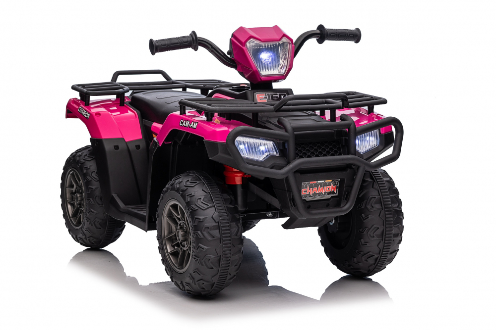 ATV Electric Nichiduta Pink 12V, Scaun Piele - imagine 2