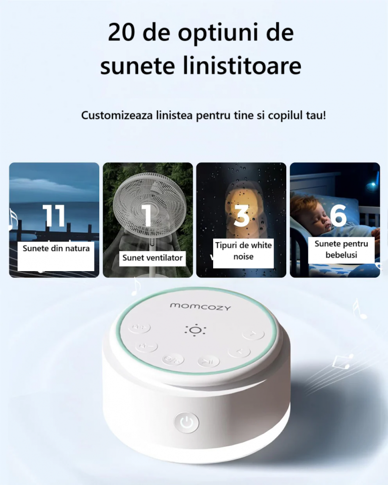 Momcozy White Noise Portabil - Nor pufos - imagine 3