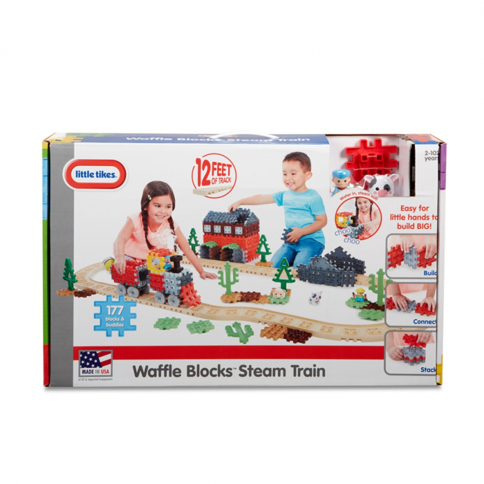 Blocuri Construcție Tren Aburi Little Tikes