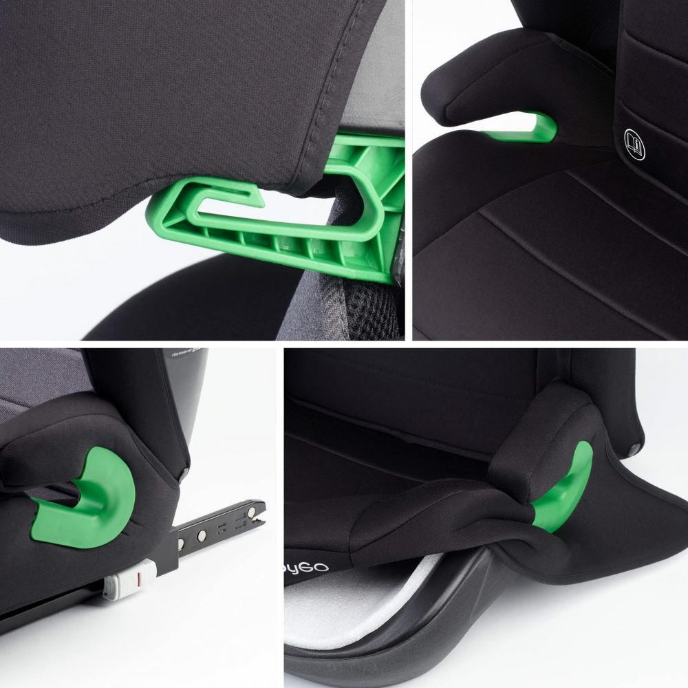 BabyGo SafeChild2 Scaun Auto Negru R129 - imagine 3