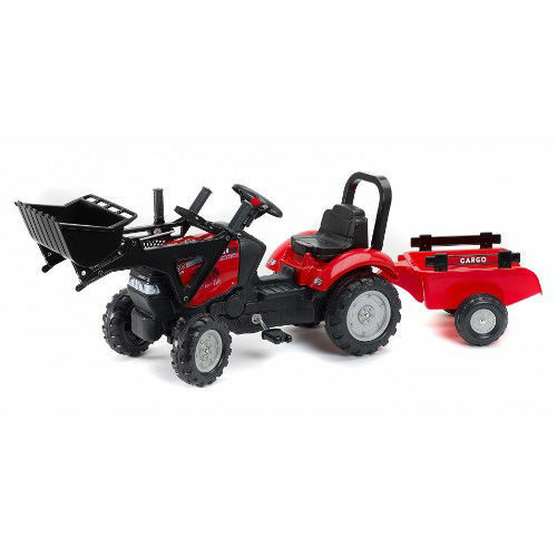 Tractor Falk cu remorcă și cupă, pedale - imagine 2