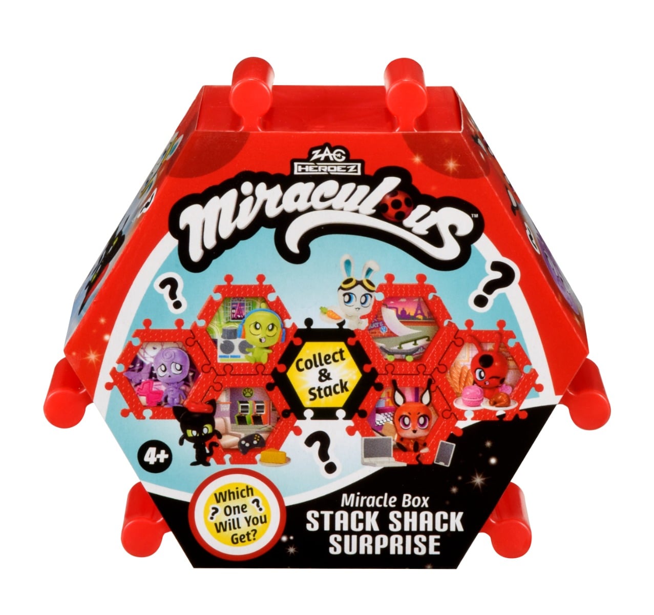 Set Figurina Surpriză Miraculous Kwami Stack Shack