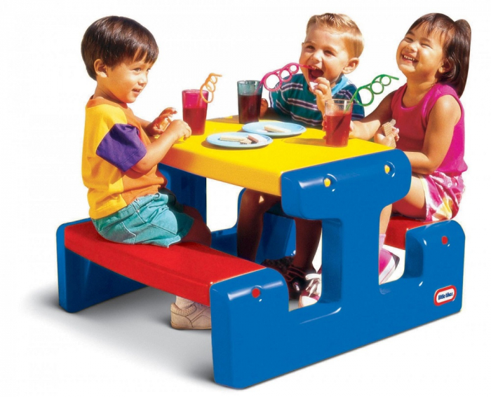 Măsuță Little Tikes pentru Picnic, Albastră