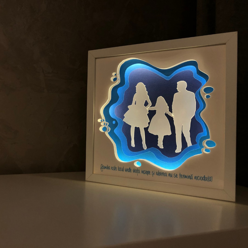 Tablou Luminos Parinti si Copii | Noorhandmadeatelier