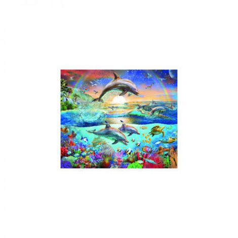 Puzzle Ravensburger Paradisul Delfinilor 300 piese - imagine 2