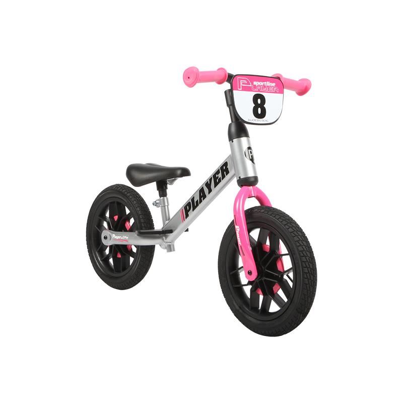 Bicicletă Fără Pedale Qplay Roz cu LED - imagine 8