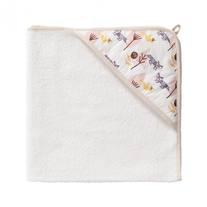 Prosop Bumbac Organic Fresk Fox Pink