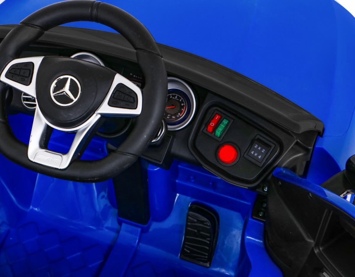 Mașinuță Electrică Mercedes AMG GLC63s 4x4 Albastru - imagine 6