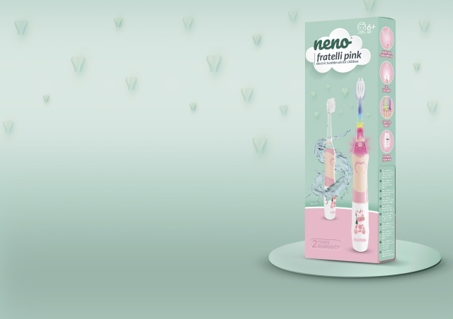 Neno Fratelli Pink - Periuță Electrică pentru Copii - imagine 7