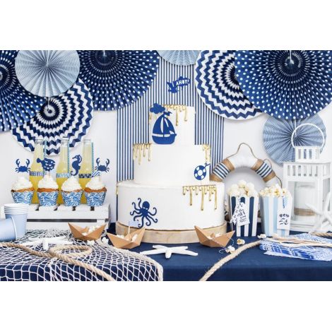 Party Deco Rozete Bleu Decor Petrecere 3buc - imagine 5