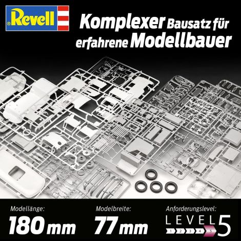 Revell VW T1 Camper Van 1:24 - Macheta de Colecție - imagine 3