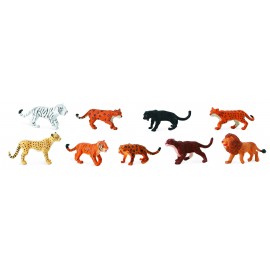 Tub Figurine Feline Safari Ltd - 9 Piese Vopsite Manual - imagine 2