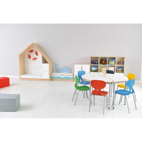 Scaun Școlar Ergonomic Roșu Colores | Moje Bambino - imagine 3