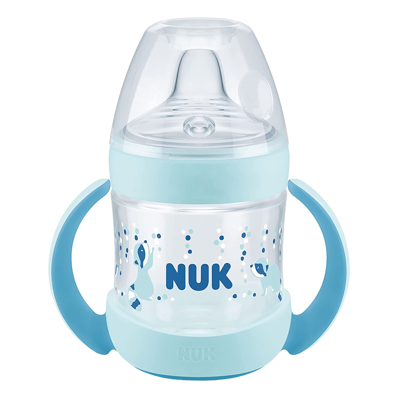 Biberon NUK Nature Sense 150ml, 6-18 luni, Albastru - imagine 2