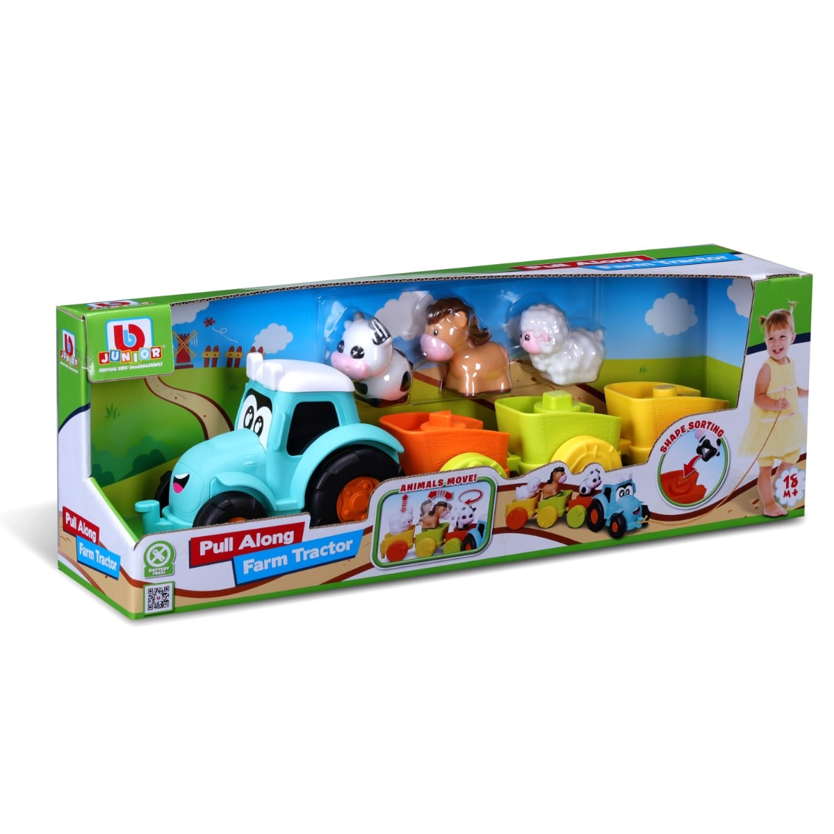 Primul meu Tractor cu Animale Bburago Junior