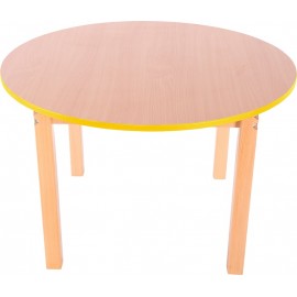 Blat Masa Rotund Galben Moje Bambino