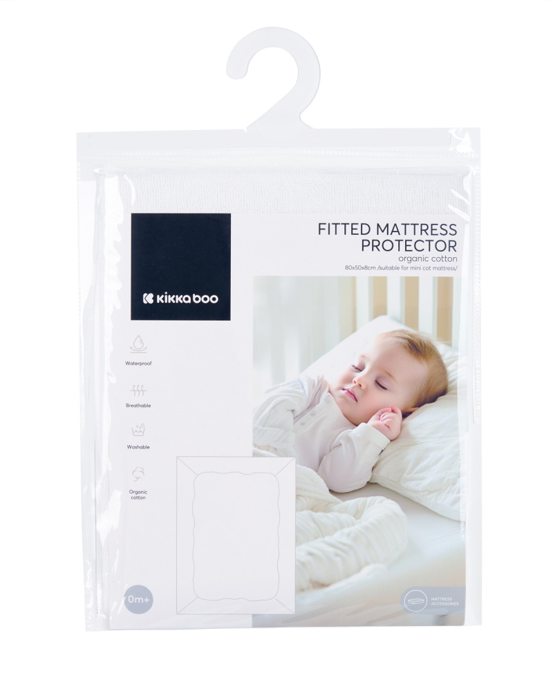 Protectie Saltea KikkaBoo Bumbac Organic 80x50