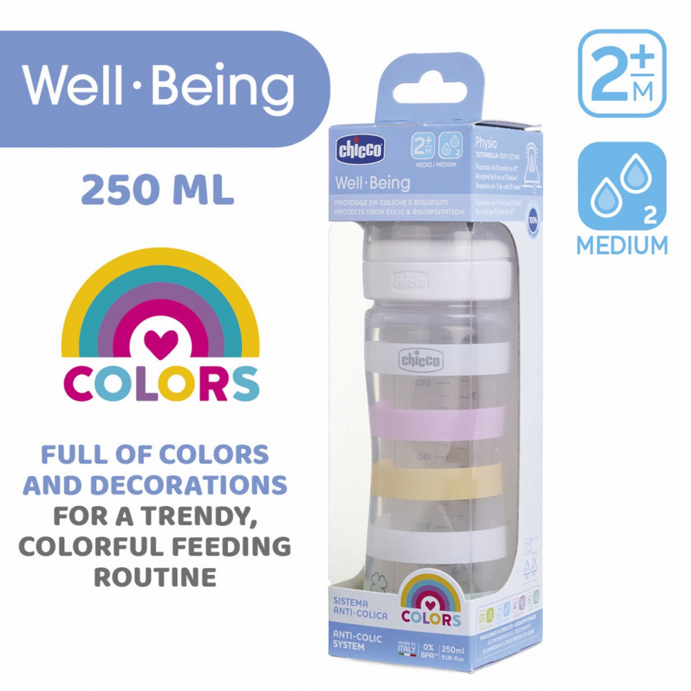 Biberon Chicco WellBeing PP Orange Anti-Colici 150ml - imagine 7