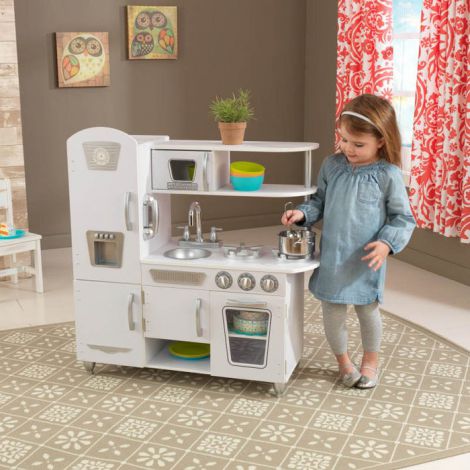 Bucătărie de joacă Vintage Alba KidKraft | Interactivă - imagine 9