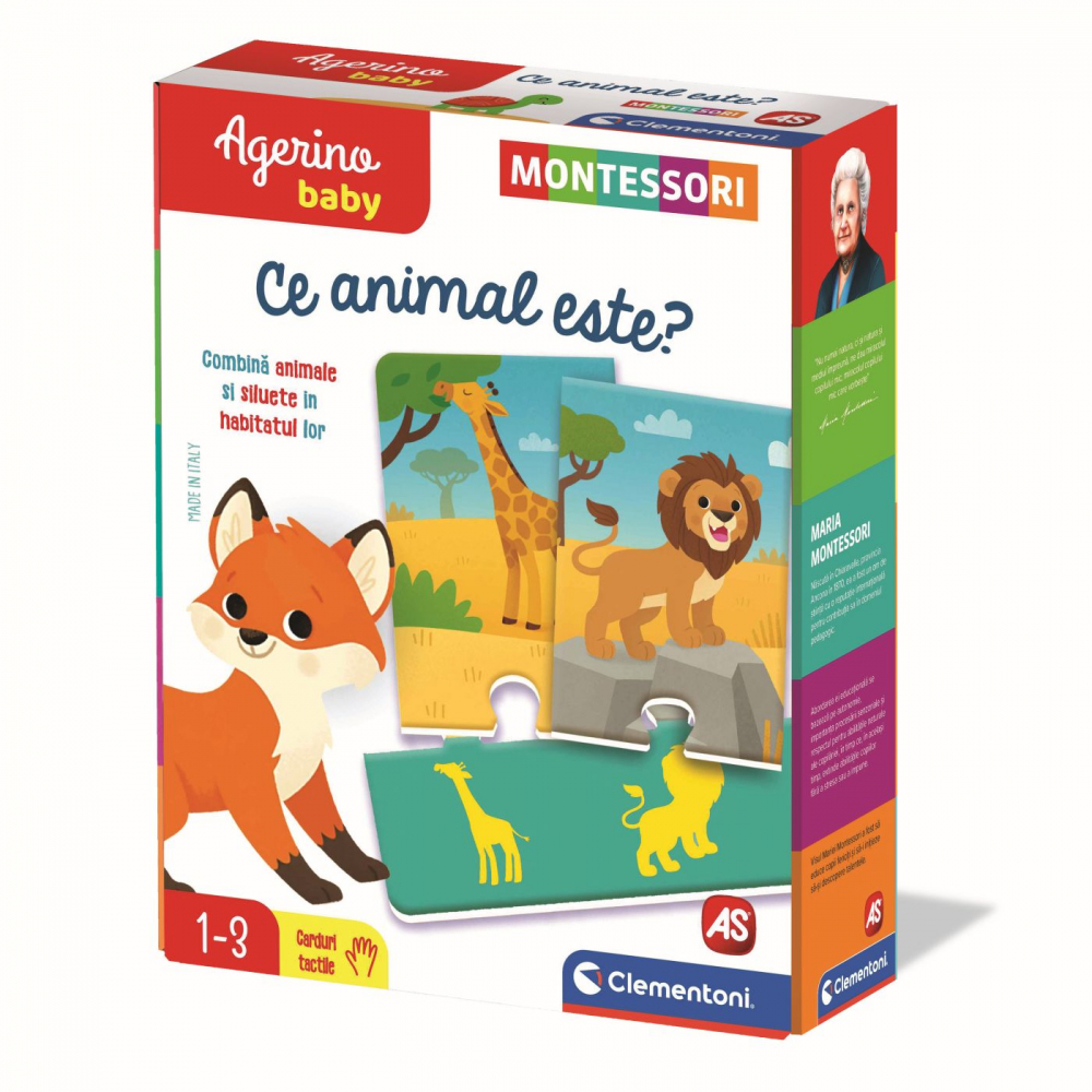 AGERINO Montessori Ce animal este - Joc educativ