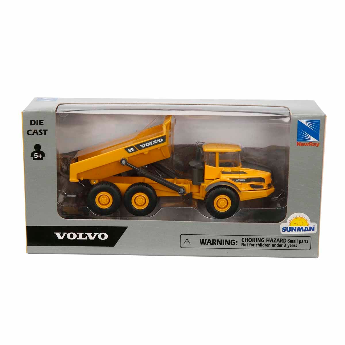 Mini Camion Volvo cu Remorca New Ray 1:50