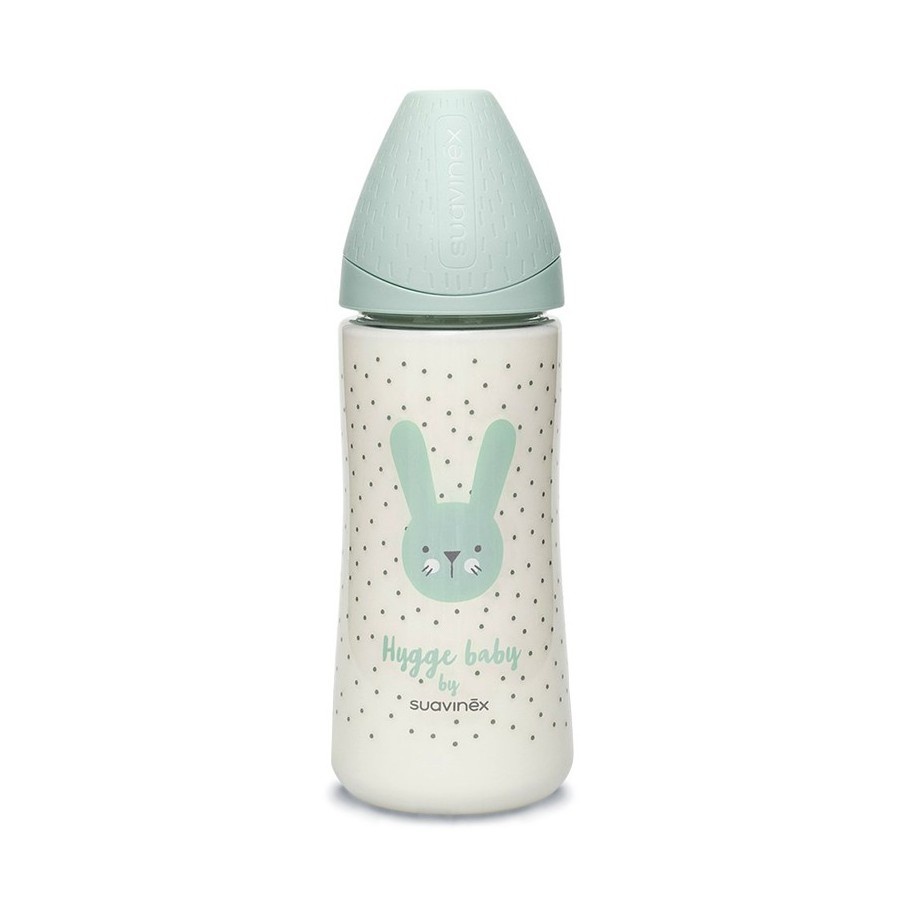 Biberon Suavinex Hygge Iepuras 360ml, Debit Dens