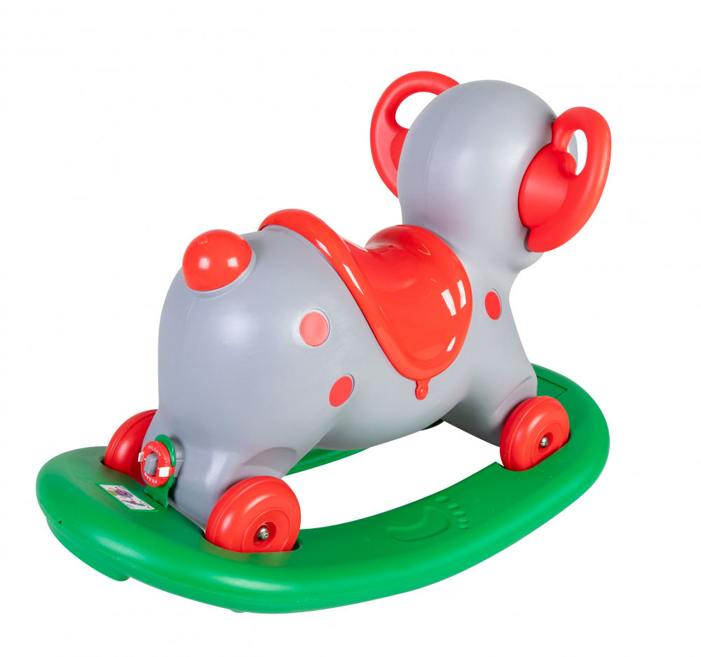 Balansoar Elefant Pilsan 2 in 1, Gri - imagine 3