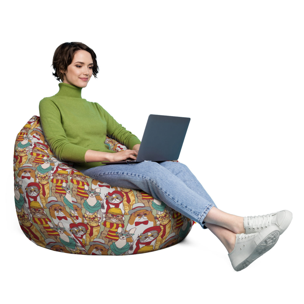 Husa Puf Bean Bag Para XL Hipster Updeco - imagine 6