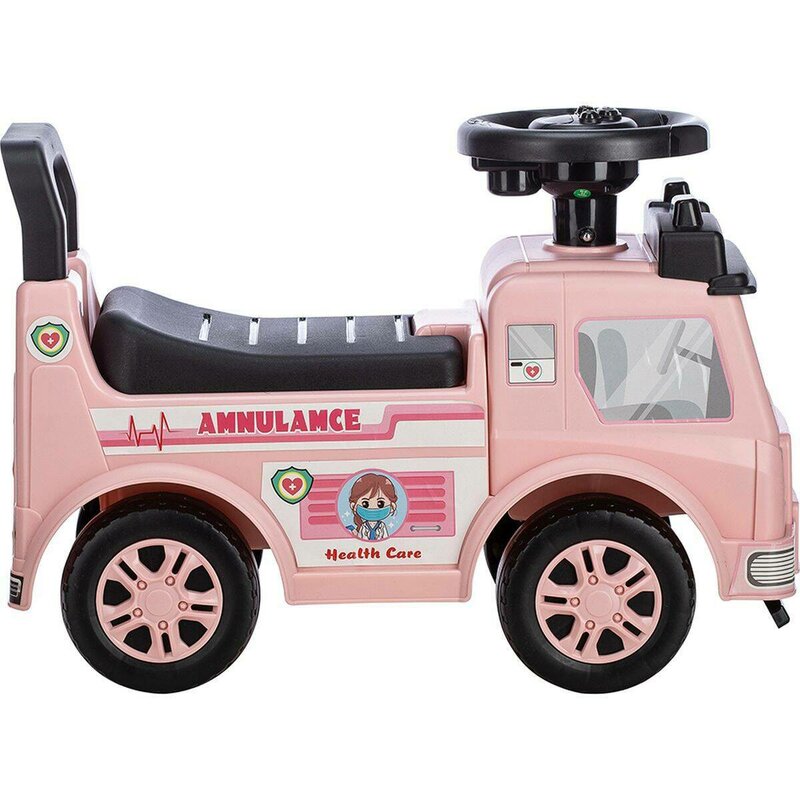 Ambulanta Ride-on Free2Move Roz, Lumini si Sunete