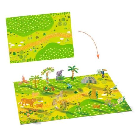 Set Creativ Djeco Stickere Reutilizabile Animale - imagine 2