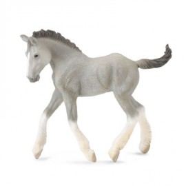 Figurina Mânz Shire Gri Collecta - Detaliat și Sigur