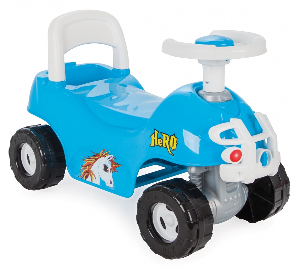 Masinuta Pilsan Hero ATV Albastra, 3+, Claxon