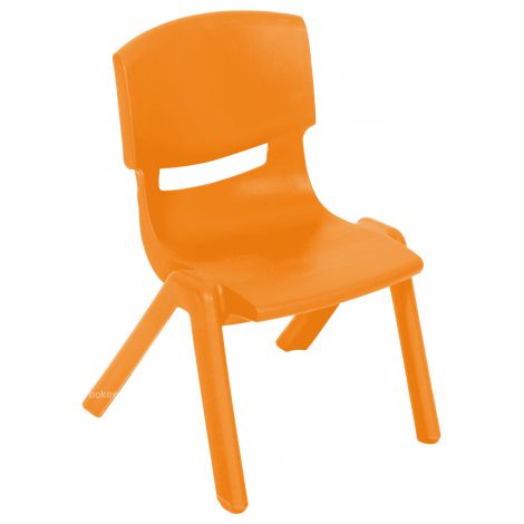 Scaun Grădiniță Ooke M1 Portocaliu, Ergonomic
