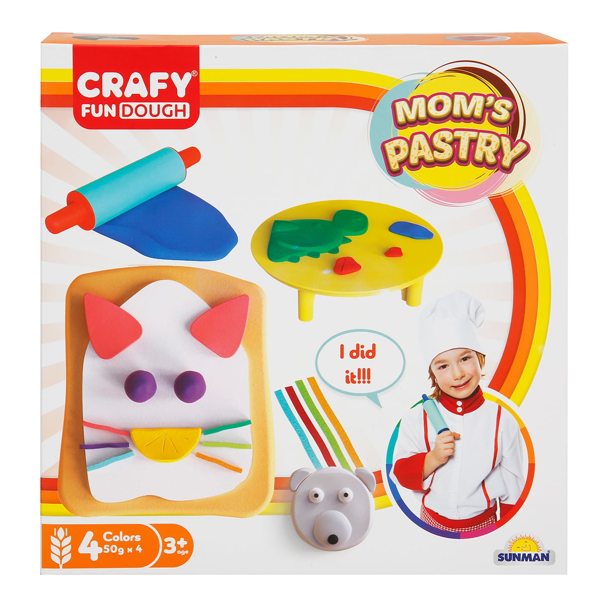 Set Modelare Patiserie Crafy, 6 Piese, Creativ