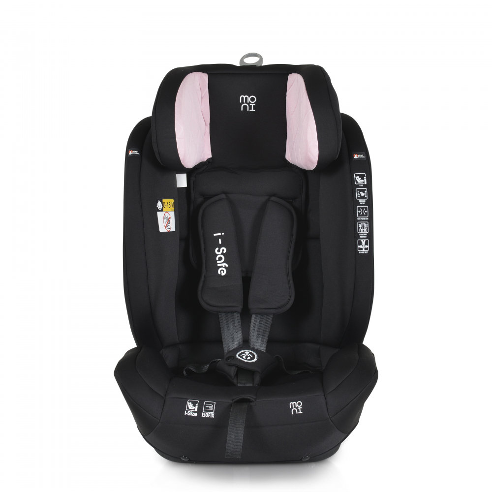 Moni I-Safe Pink - Scaun auto i-Size cu ISOFIX - imagine 2