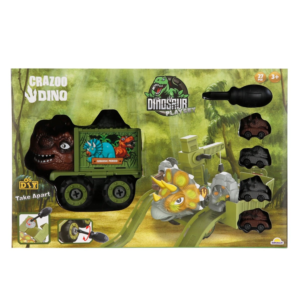 Set Crazoo Dino - 27 piese constructie joc